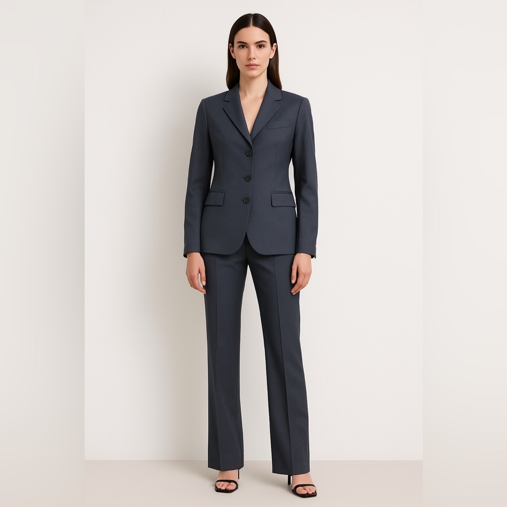 THEORY Women’s Grey Tailored Pant Suit – Size 0